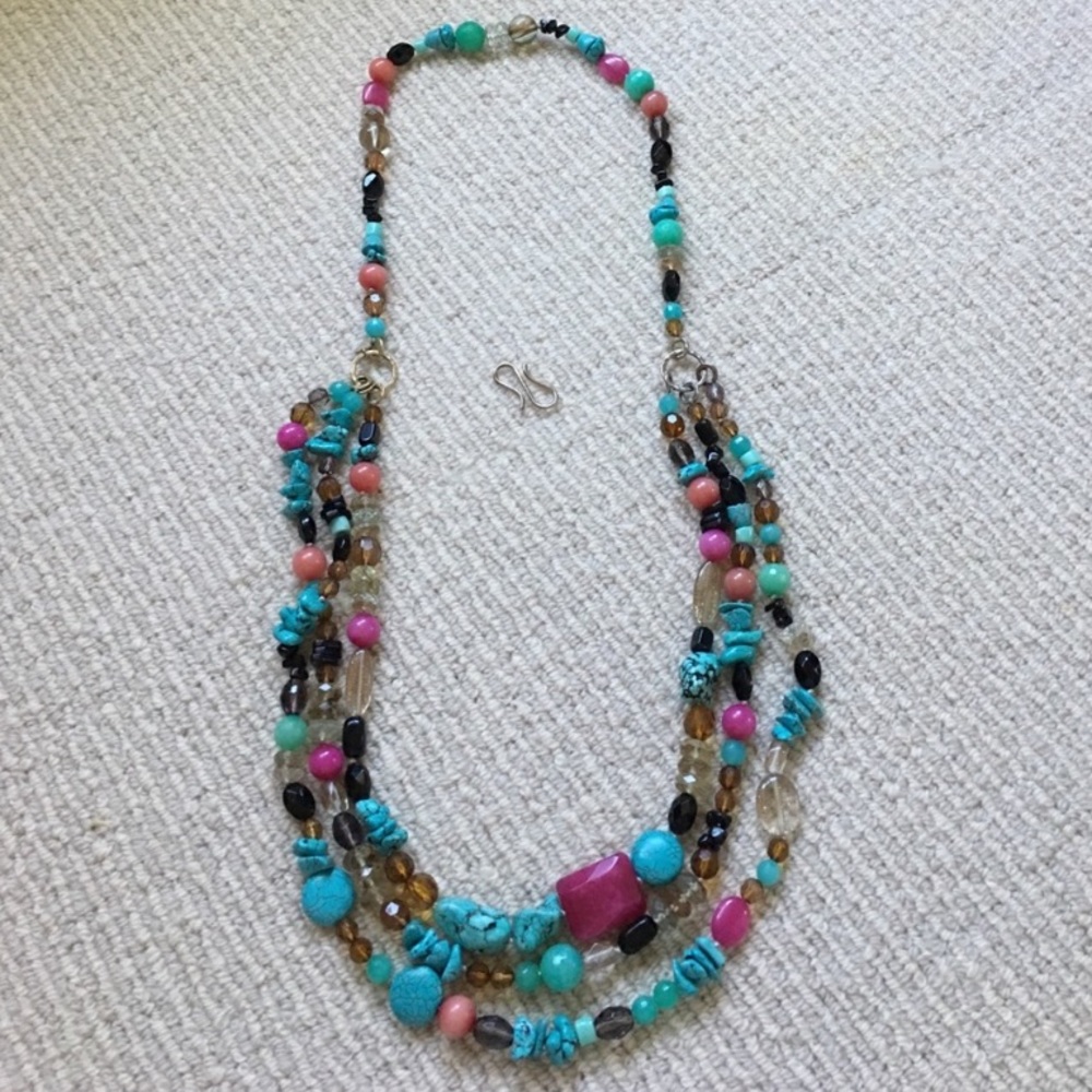 Stella & Dot | Stunning Retired Hand-beaded Versatile 'Carnival' Necklace - Picture 11 of 16